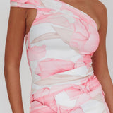 Gala One-Shoulder Maxi Dress Orchid Pink