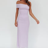 Gala One-Shoulder Maxi Dress Lilac