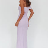 Gala One-Shoulder Maxi Dress Lilac