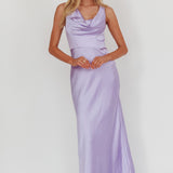 Lainy Cowl Bust Maxi Dress Lilac