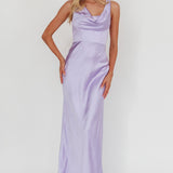 Lainy Cowl Bust Maxi Dress Lilac