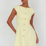 Rebel Cap Sleeve Mini Dress Butter
