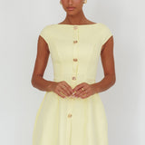 Rebel Cap Sleeve Mini Dress Butter
