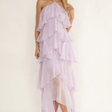 Darylyn Tiered Ruffle Maxi Dress Lilac