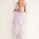 Darylyn Tiered Ruffle Maxi Dress Lilac