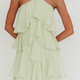 Darylyn Tiered Ruffle Maxi Dress Sage