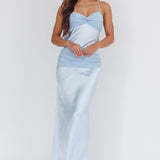 Arizona Sunset Criss-Cross Bow Back Dress Blue