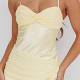 Arizona Sunset Criss-Cross Bow Back Dress Yellow