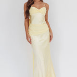 Arizona Sunset Criss-Cross Bow Back Dress Yellow