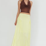 Daysun Gathered Panel Maxi Skirt Butter