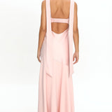 Second Glances Pleat bust Maxi Dress Pink