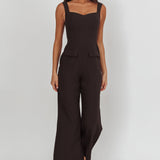 Atheena Faux Pocket Jumpsuit Black