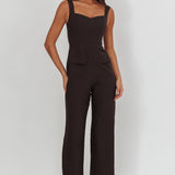 Atheena Faux Pocket Jumpsuit Black