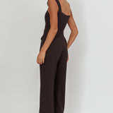Atheena Faux Pocket Jumpsuit Black