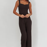 Atheena Faux Pocket Jumpsuit Black
