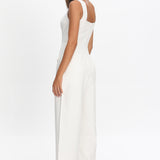 Atheena Faux Pocket Jumpsuit White