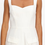 Atheena Faux Pocket Jumpsuit White