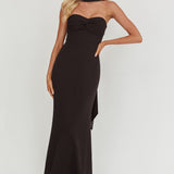 Of The Night Twist Bust Maxi Dress Black