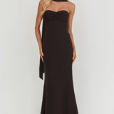 Of The Night Twist Bust Maxi Dress Black