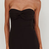 Of The Night Twist Bust Maxi Dress Black