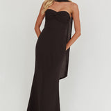 Of The Night Twist Bust Maxi Dress Black