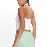 Avelyn Sequin Mini Skirt Floral Mint
