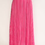 Amaria Lettuce Edge Maxi Skirt Hot Pink