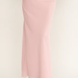 Serrita Gathered Waist Maxi Skirt Blush