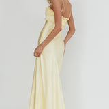 Caryn Frill Trim Maxi Dress Butter