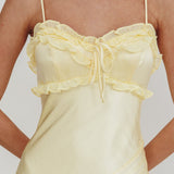 Caryn Frill Trim Maxi Dress Butter