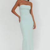 Luna Sol Reverse Halter Maxi Dress Mint