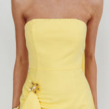 Selora Strapless Ruffle Maxi Dress Butter