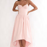 I'm Yours High-Low Hem Maxi Dress Pink