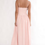 I'm Yours High-Low Hem Maxi Dress Pink