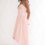 I'm Yours High-Low Hem Maxi Dress Pink