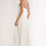 I'm Yours High-Low Hem Maxi Dress White