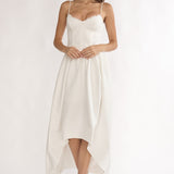 I'm Yours High-Low Hem Maxi Dress White
