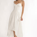 I'm Yours High-Low Hem Maxi Dress White