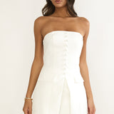 Ilara A-Line Mini Skirt White