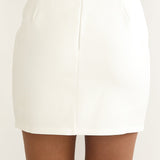 Ilara A-Line Mini Skirt White