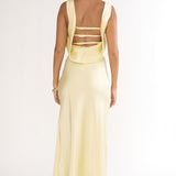 Limelight Luxe Triple Strap Back Maxi Dress Butter