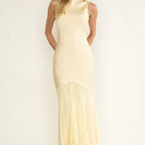Veyla Shoulder Sash Maxi Dress Butter