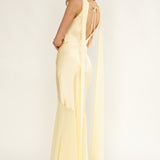 Veyla Shoulder Sash Maxi Dress Butter