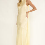 Veyla Shoulder Sash Maxi Dress Butter