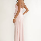 Faelis Draped Waist Maxi Dress Pink