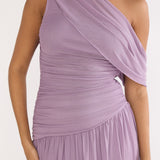 Amretha Asymmetric Neckline Maxi Dress Amethyst