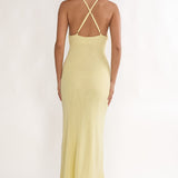 Introductions Knit Sequin Maxi Dress Butter