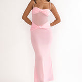 Stara Knot Accent Maxi Dress Blush