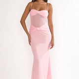 Stara Knot Accent Maxi Dress Blush