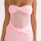 Stara Knot Accent Maxi Dress Blush